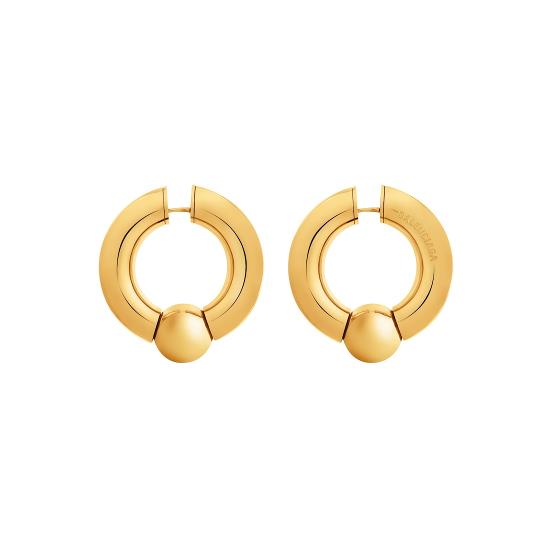 Balenciaga Pendientes Mega Para Mujer En Dorado