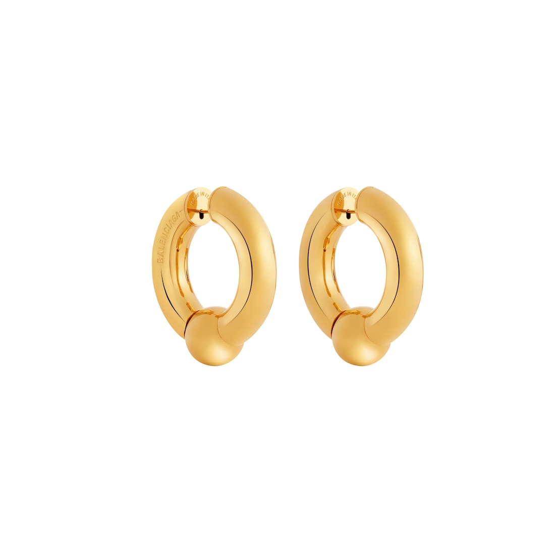 Balenciaga Pendientes Mega Para Mujer En Dorado