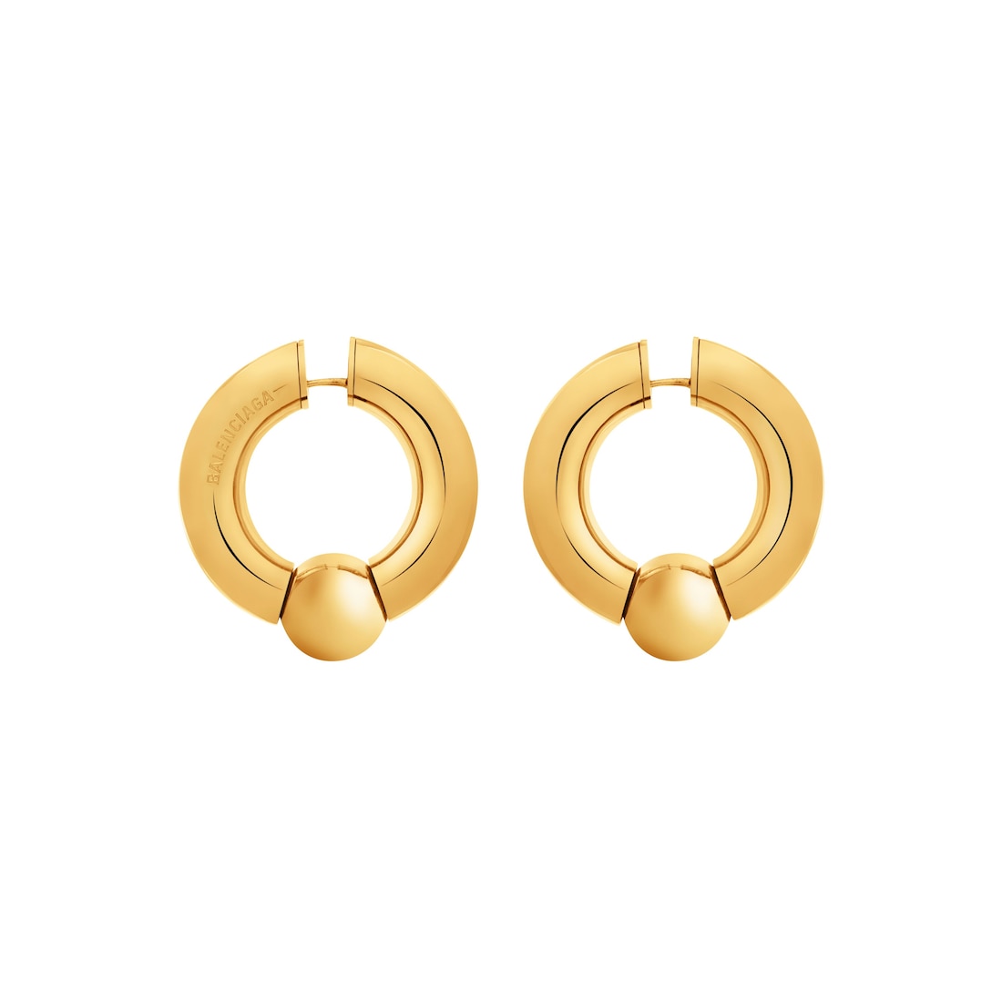 Balenciaga Pendientes Mega para Mujer en Dorado
