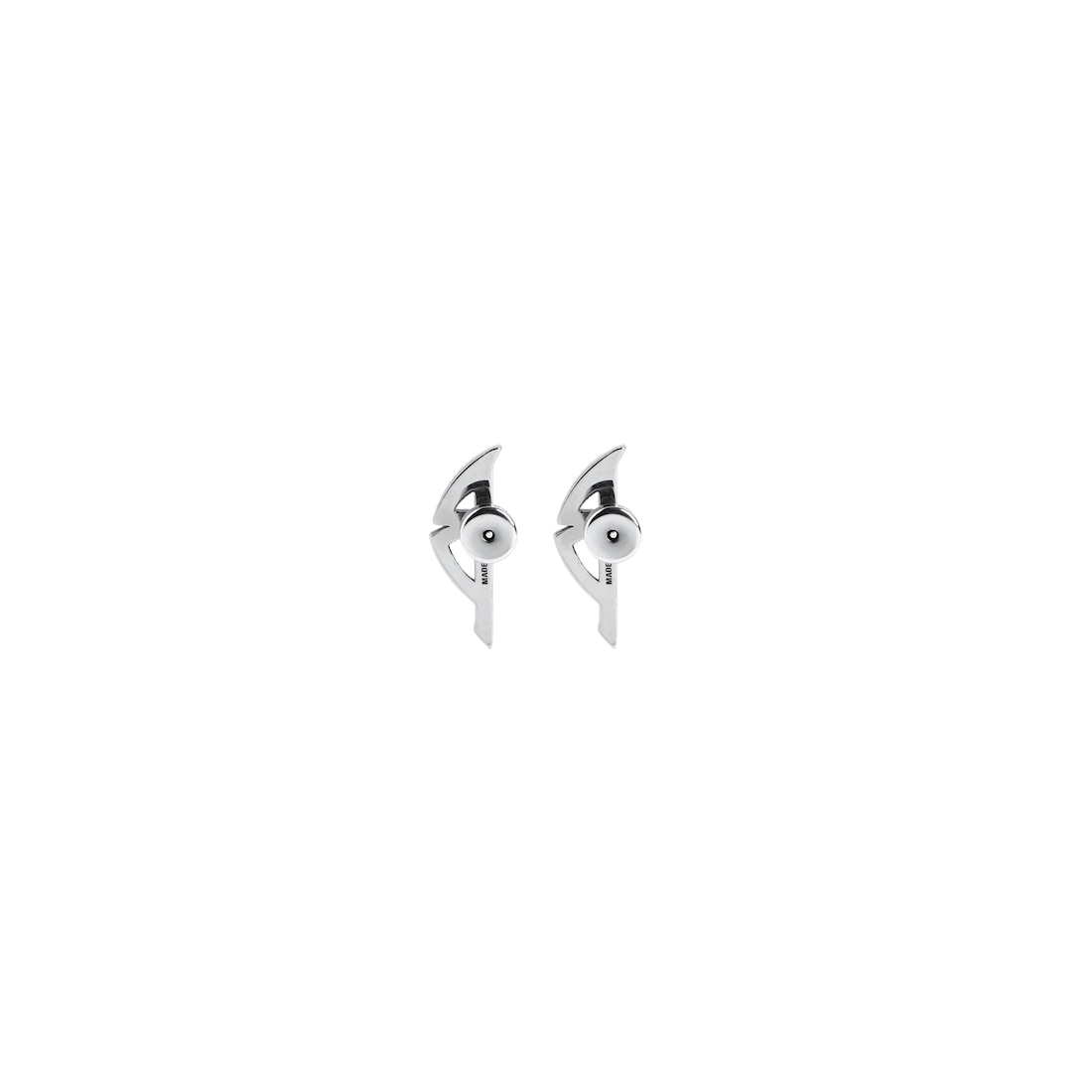Balenciaga Pendientes Typo Metal En Plateado