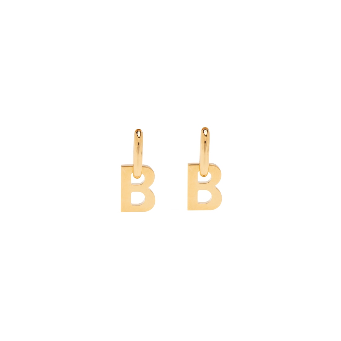 Balenciaga Pendientes Xl «b Chain» para Mujer en Oro