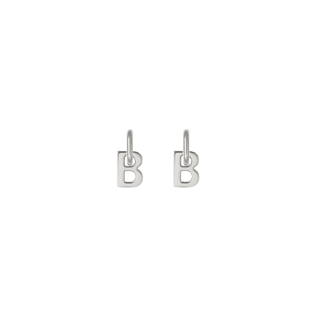 Balenciaga Pendientes Xs B Chain en Plata