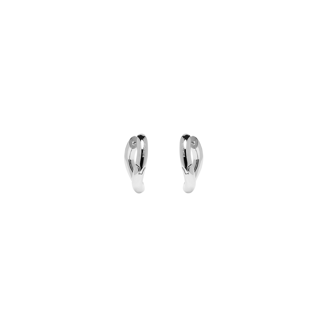 Balenciaga Pendientes Xs Loop Para Mujer En Plata