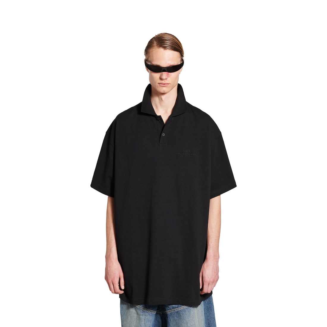 Balenciaga Polo Bb Garderobe Para Hombre En Negro