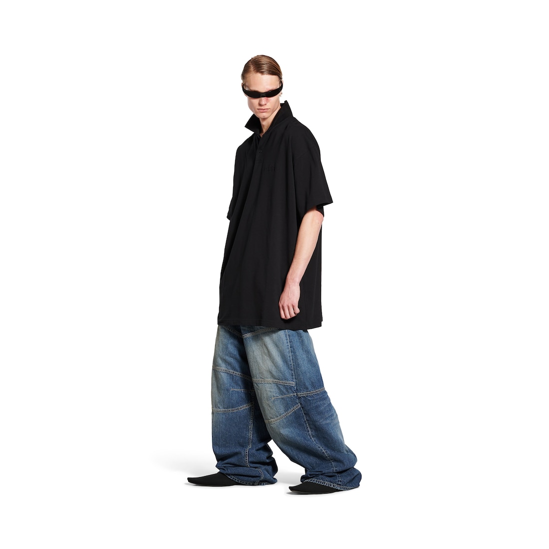 Balenciaga Polo Bb Garderobe para Hombre en Negro