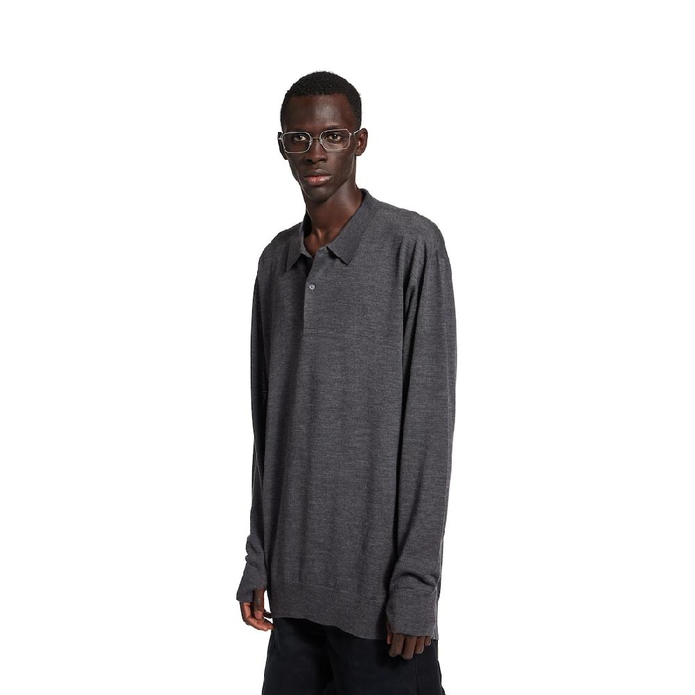 Balenciaga Polo De Punto Para Hombre En Antracita