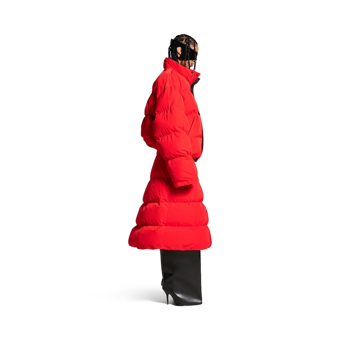 Balenciaga Puffer Reversible Para Mujer En Rojo
