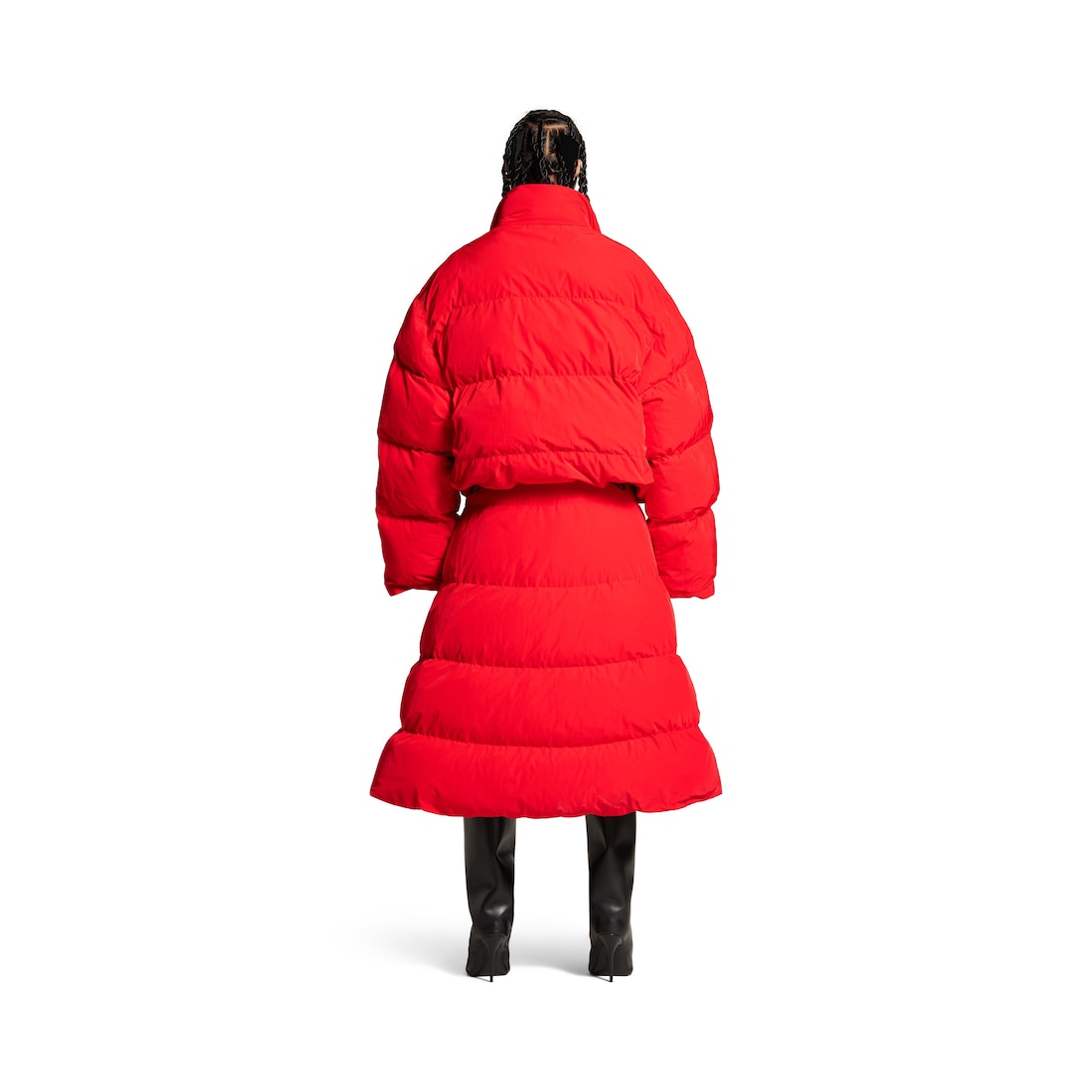 Balenciaga Puffer Reversible Para Mujer En Rojo