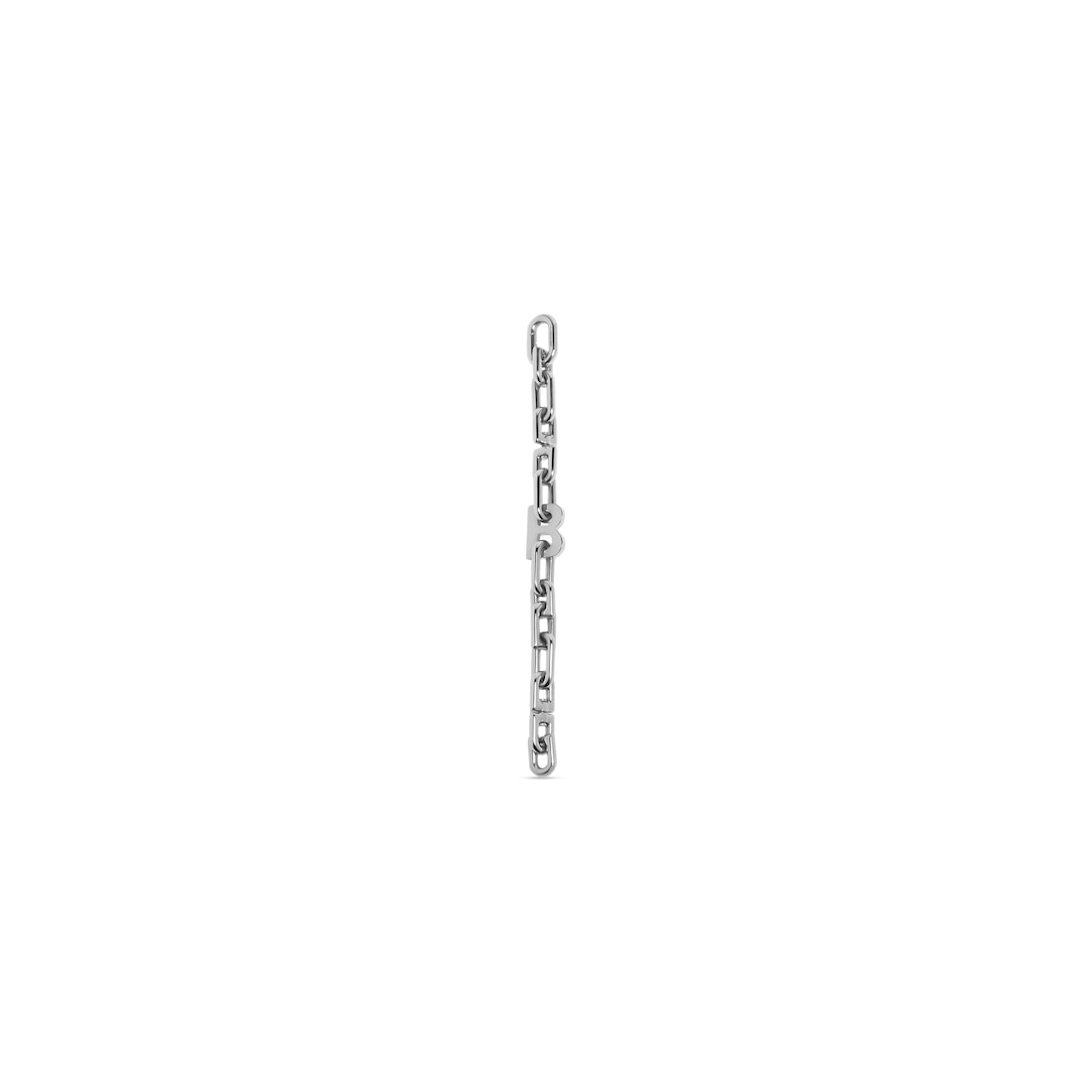 Balenciaga Pulsera Fina «b Chain» En Plata