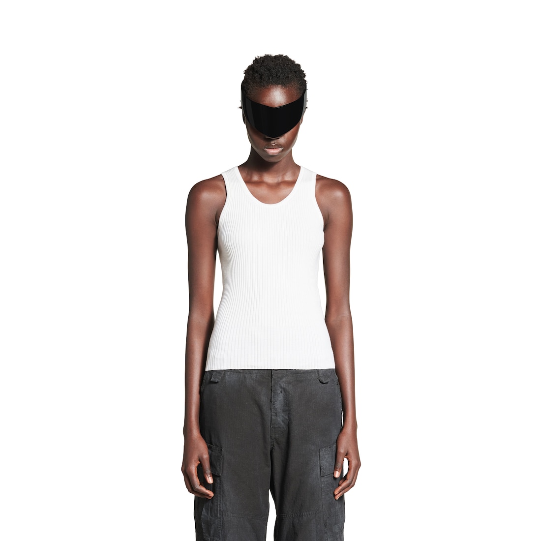 Balenciaga Top De Tirantes Para Mujer En Blanco