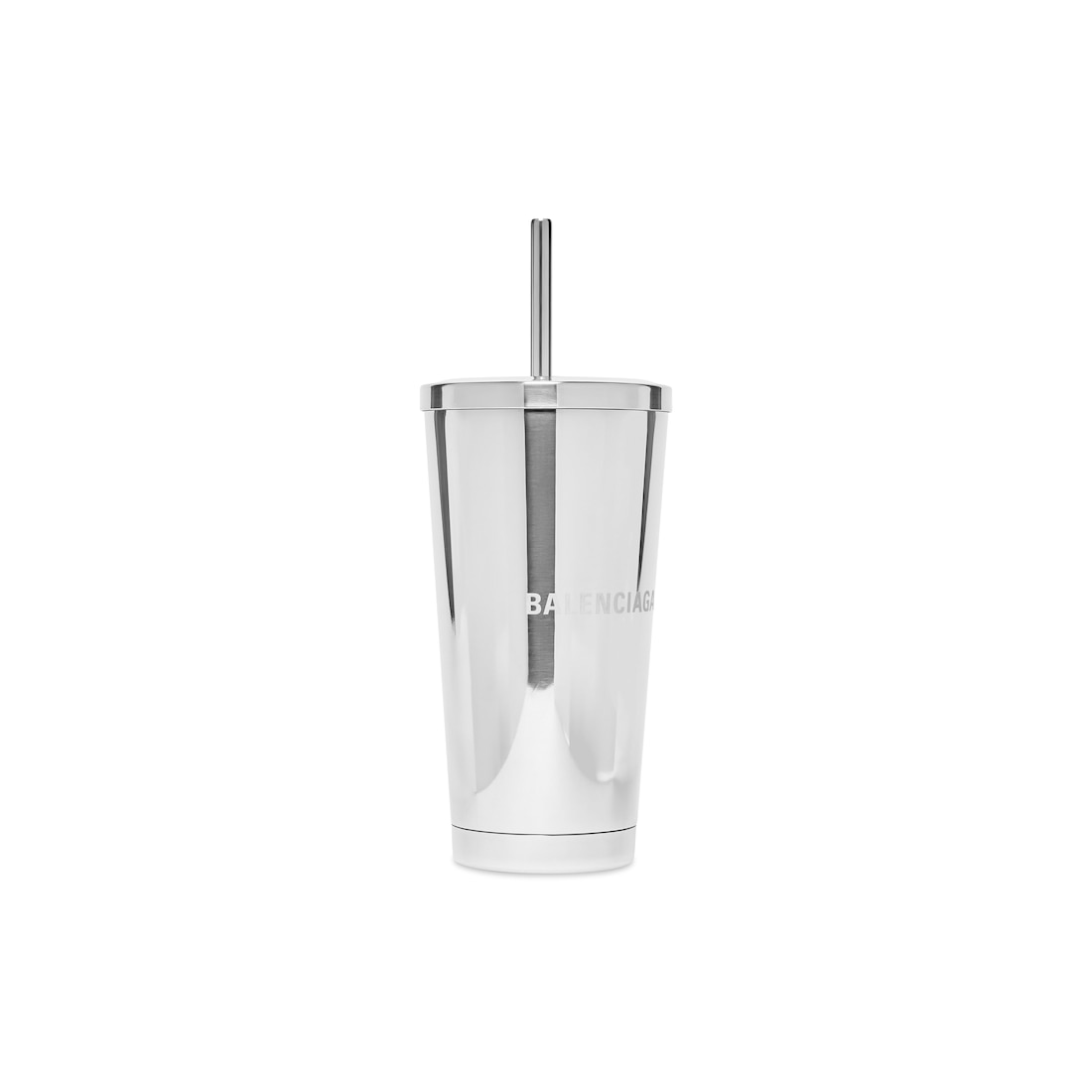 Balenciaga Vaso Tumbler En Plateado