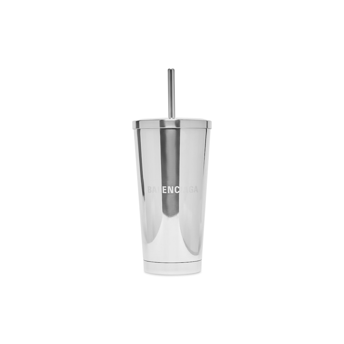 Balenciaga Vaso Tumbler En Plateado