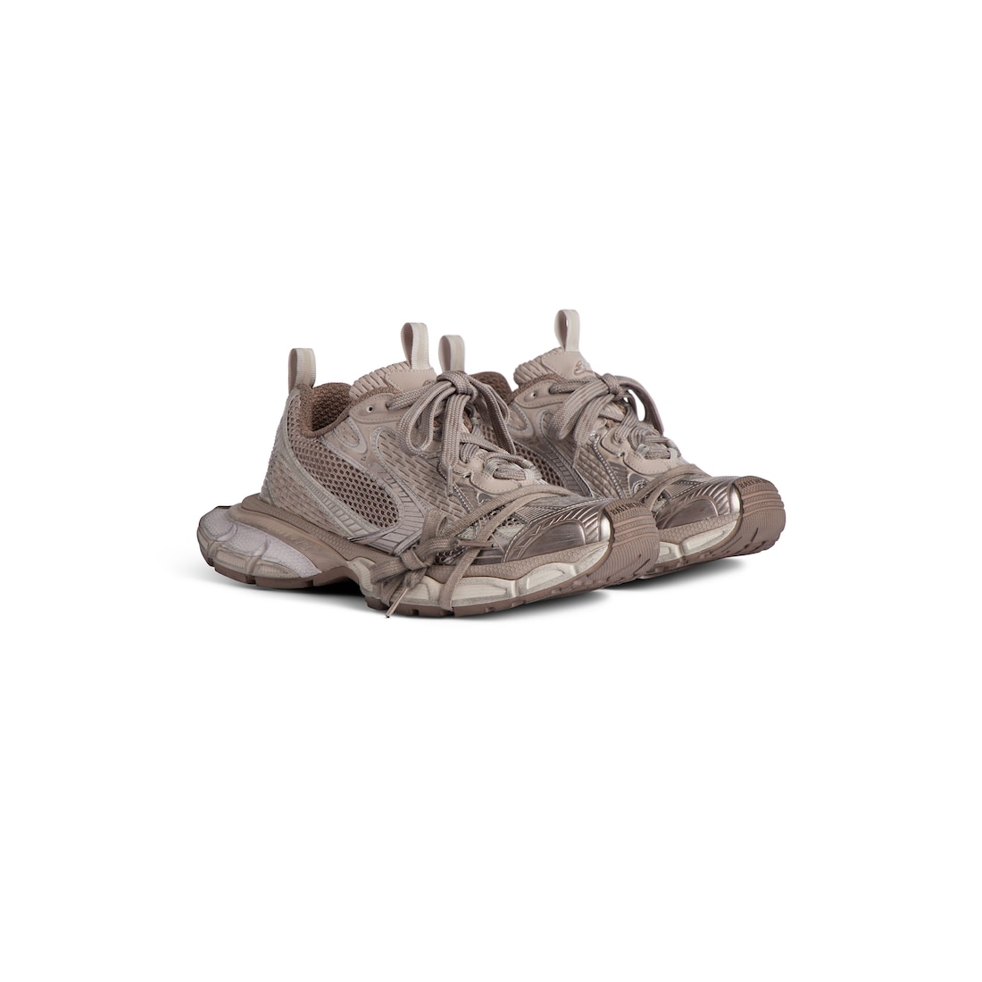 Balenciaga Zapatillas 3xl Para Mujer En Taupe