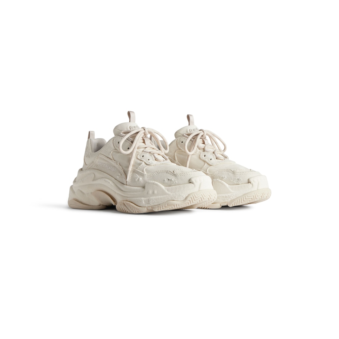 Balenciaga Zapatillas Triple S Para Mujer En Beige