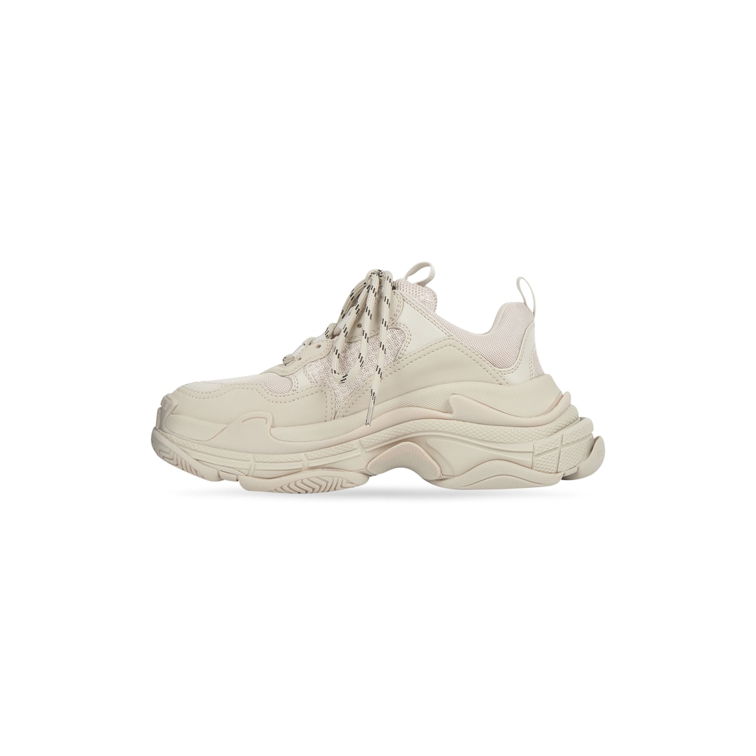 Balenciaga Zapatillas Triple S Para Mujer En Beige