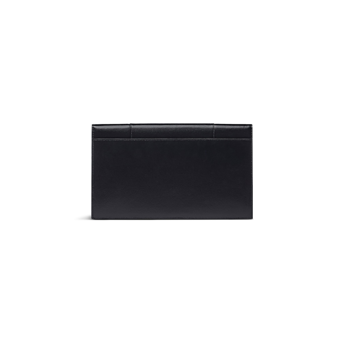 Balenciaga Bolsito Plano Con Solapa Hourglass De Becerro Box Para Mujer En Negro