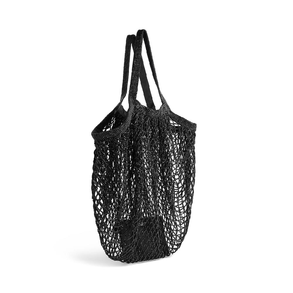 Balenciaga Bolso 24/7 Grande Con Estrás Para Mujer En Negro