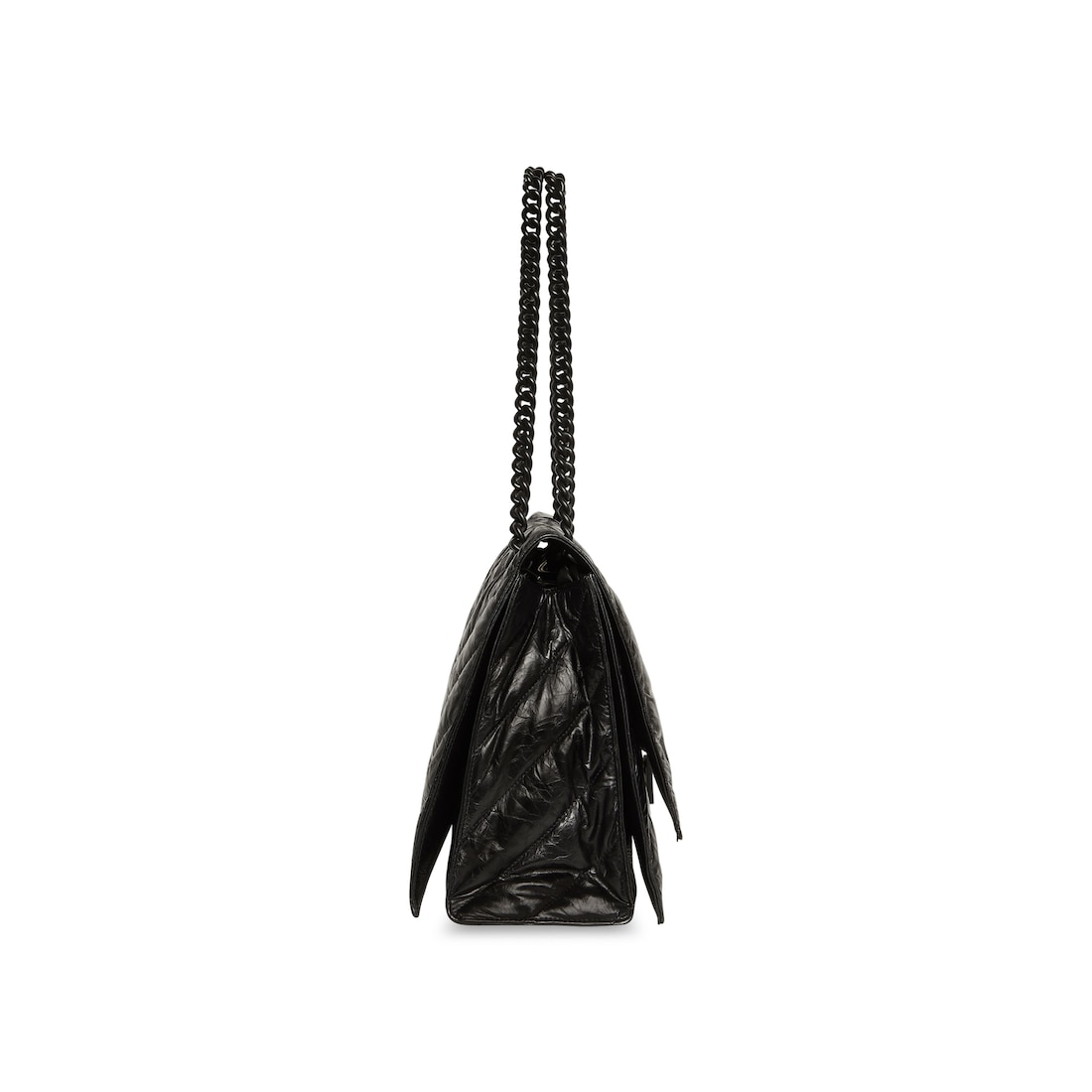 Balenciaga Bolso Acolchado Con Cadena Crush Large Para Mujer En Negro