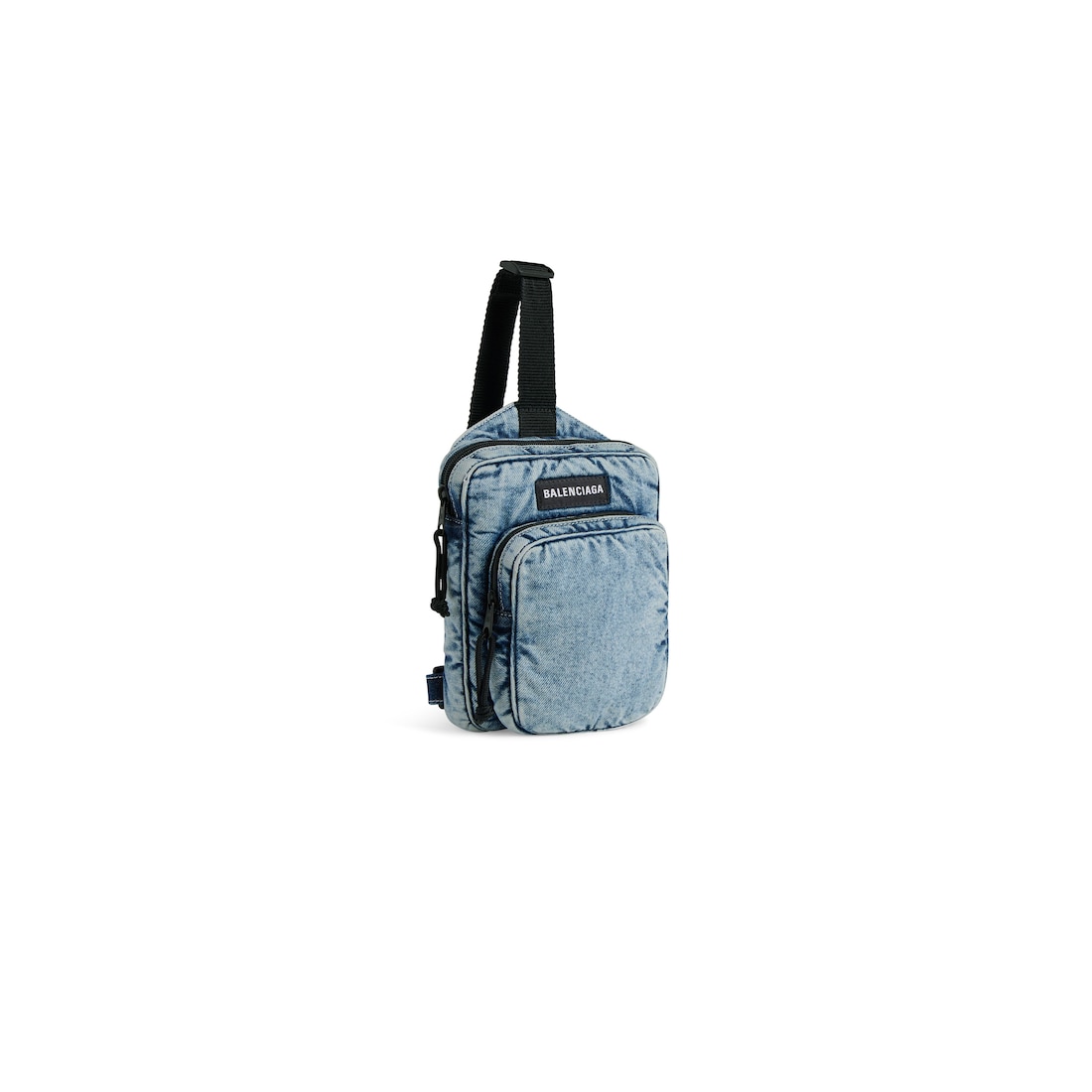 Balenciaga Bolso Bandolera Messenger Explorer En Tejido Vaquero Para Hombre En Azul Degradado