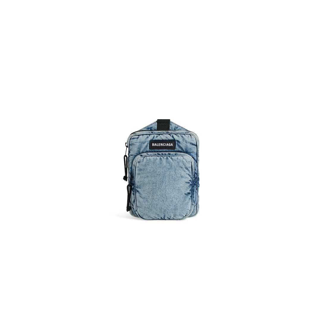 Balenciaga Bolso Bandolera Messenger Explorer En Tejido Vaquero para Hombre en Azul Degradado