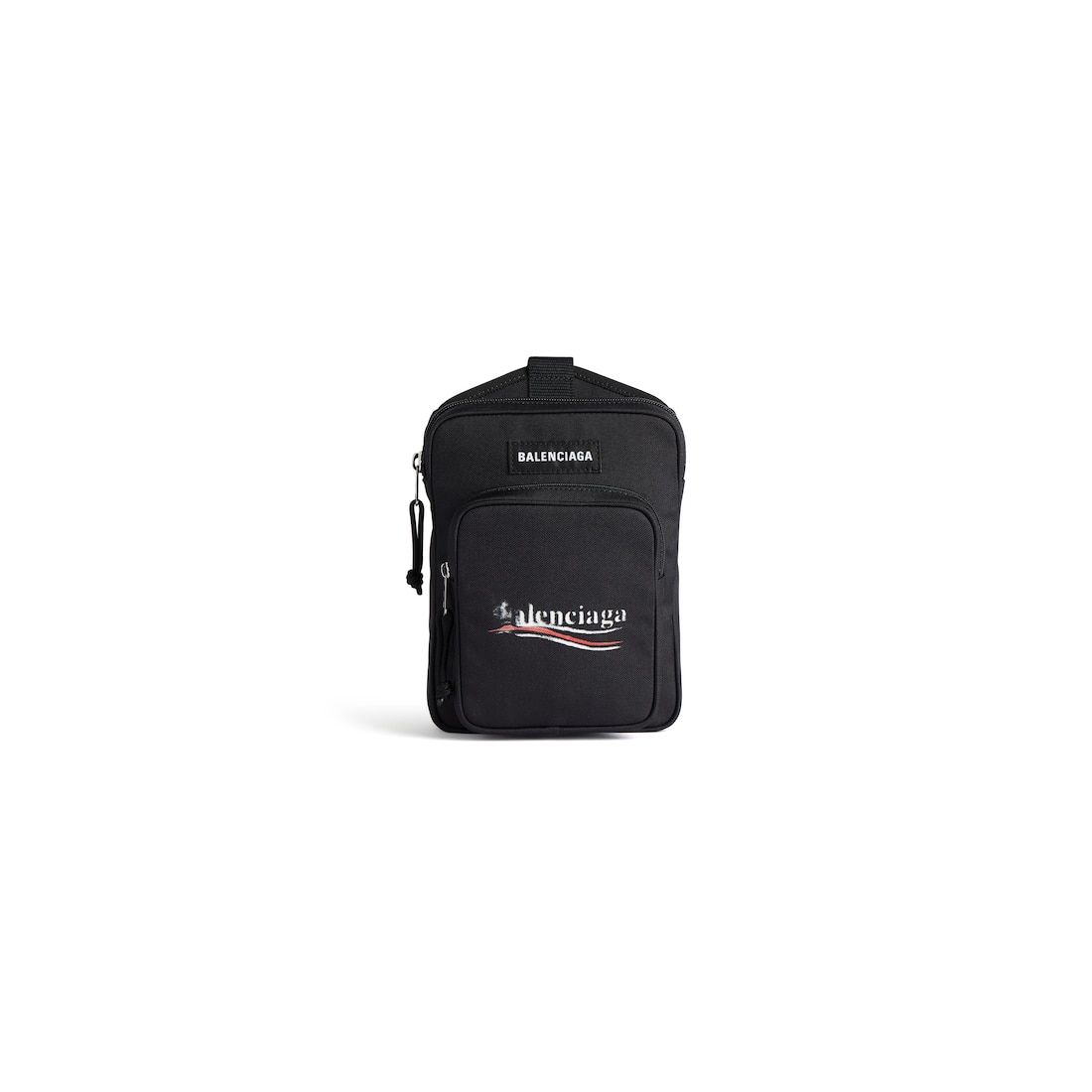 Balenciaga Bolso Bandolera Messenger Explorer Para Hombre En Negro