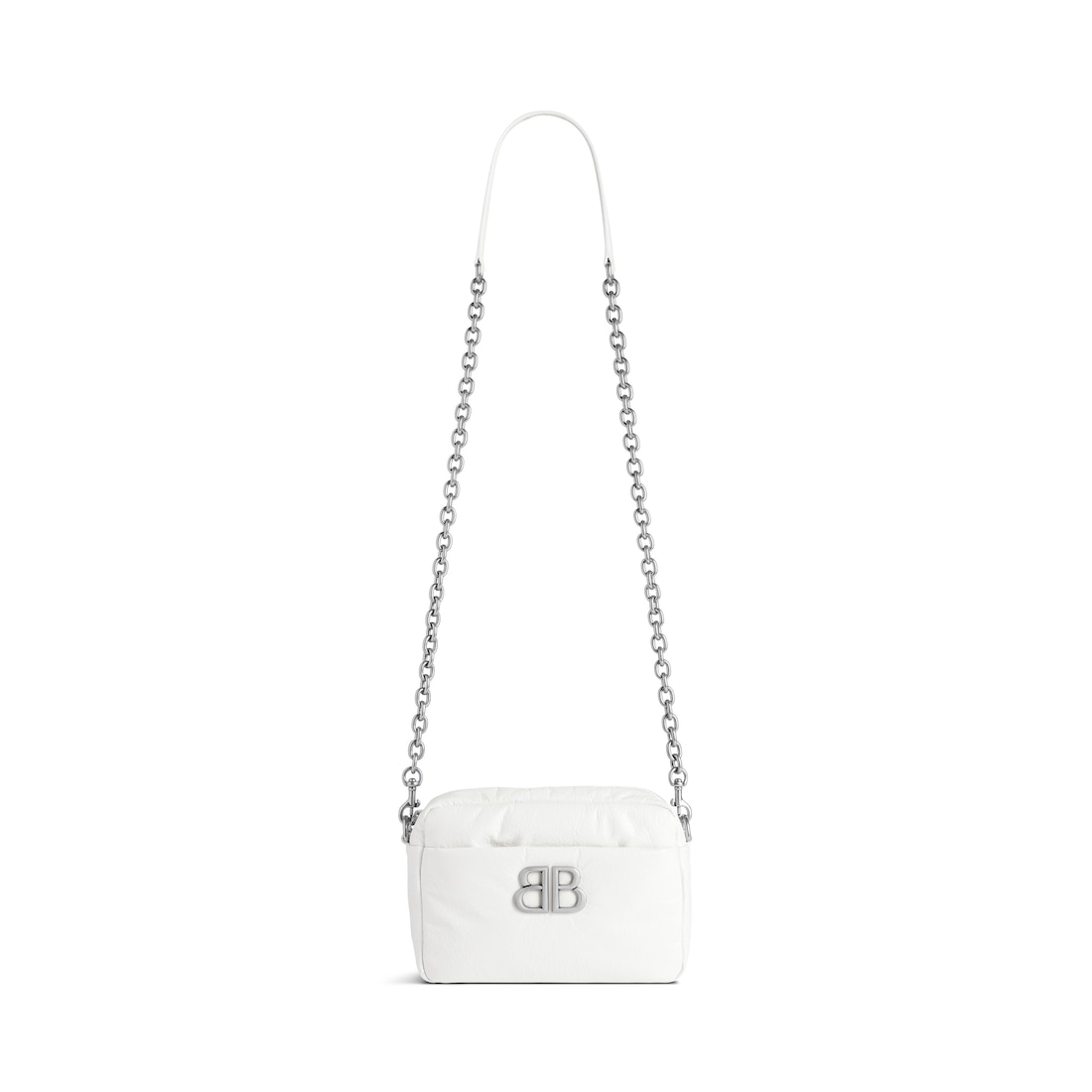 Balenciaga Bolso Camera Monaco Xs para Mujer en Blanco Óptico
