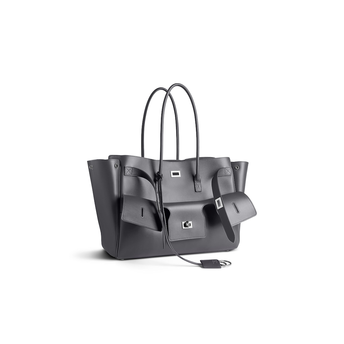 Balenciaga Bolso Carry All Bel Air Mediano Para Mujer En Gris