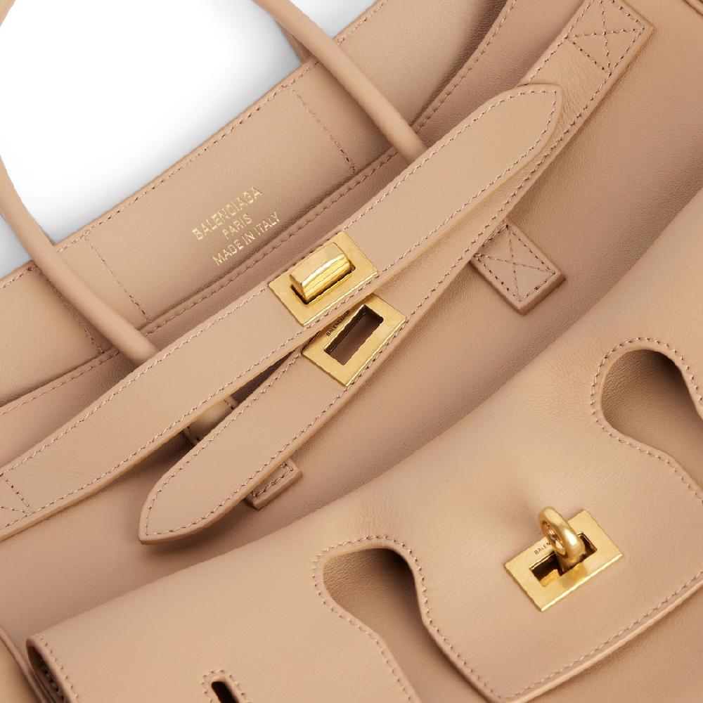 Balenciaga Bolso Carry All Bel Air Pequeño Para Mujer En Café Con Leche