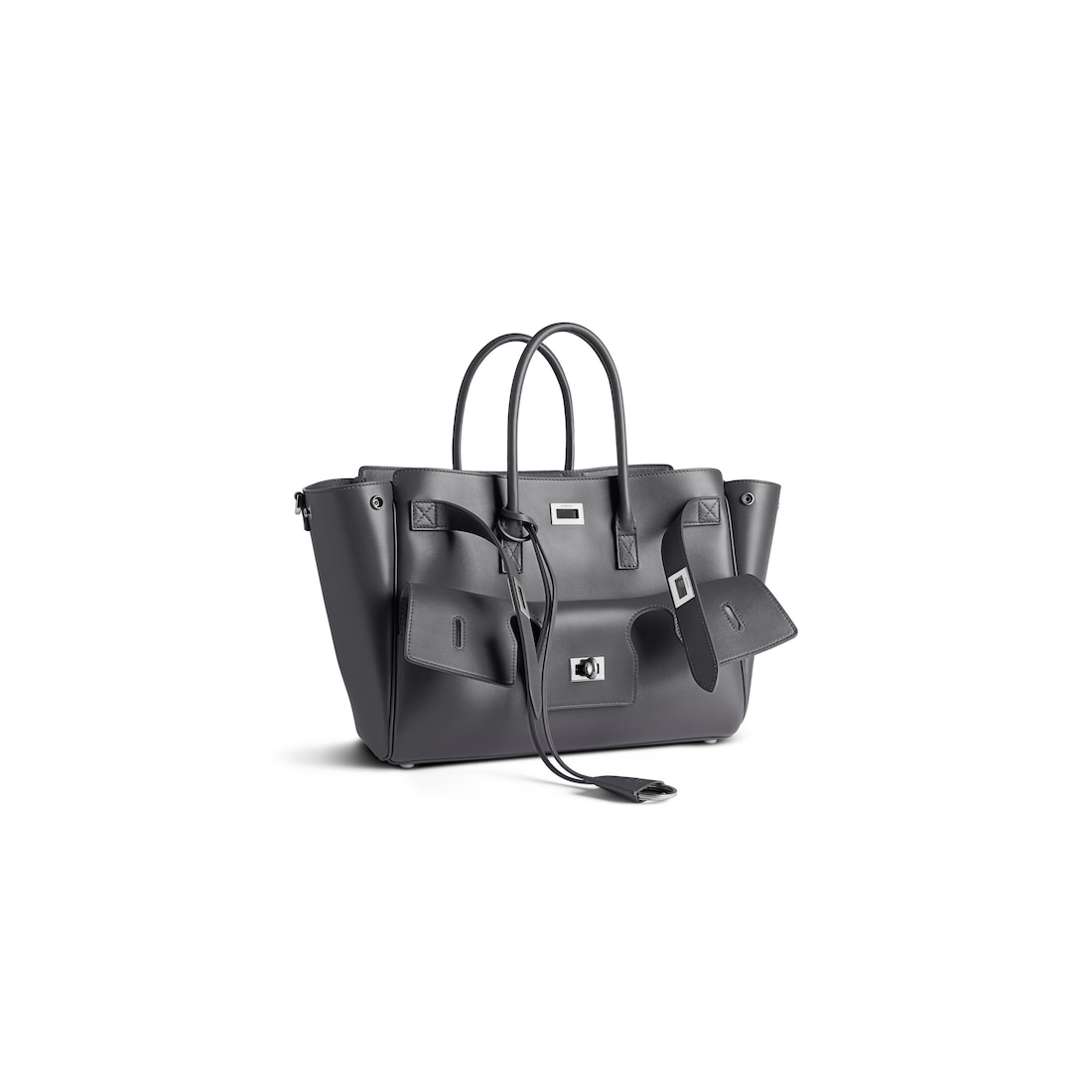 Balenciaga Bolso Carry All Bel Air Pequeño Para Mujer En Gris