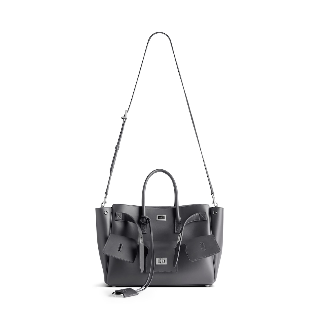 Balenciaga Bolso Carry All Bel Air Pequeño Para Mujer En Gris