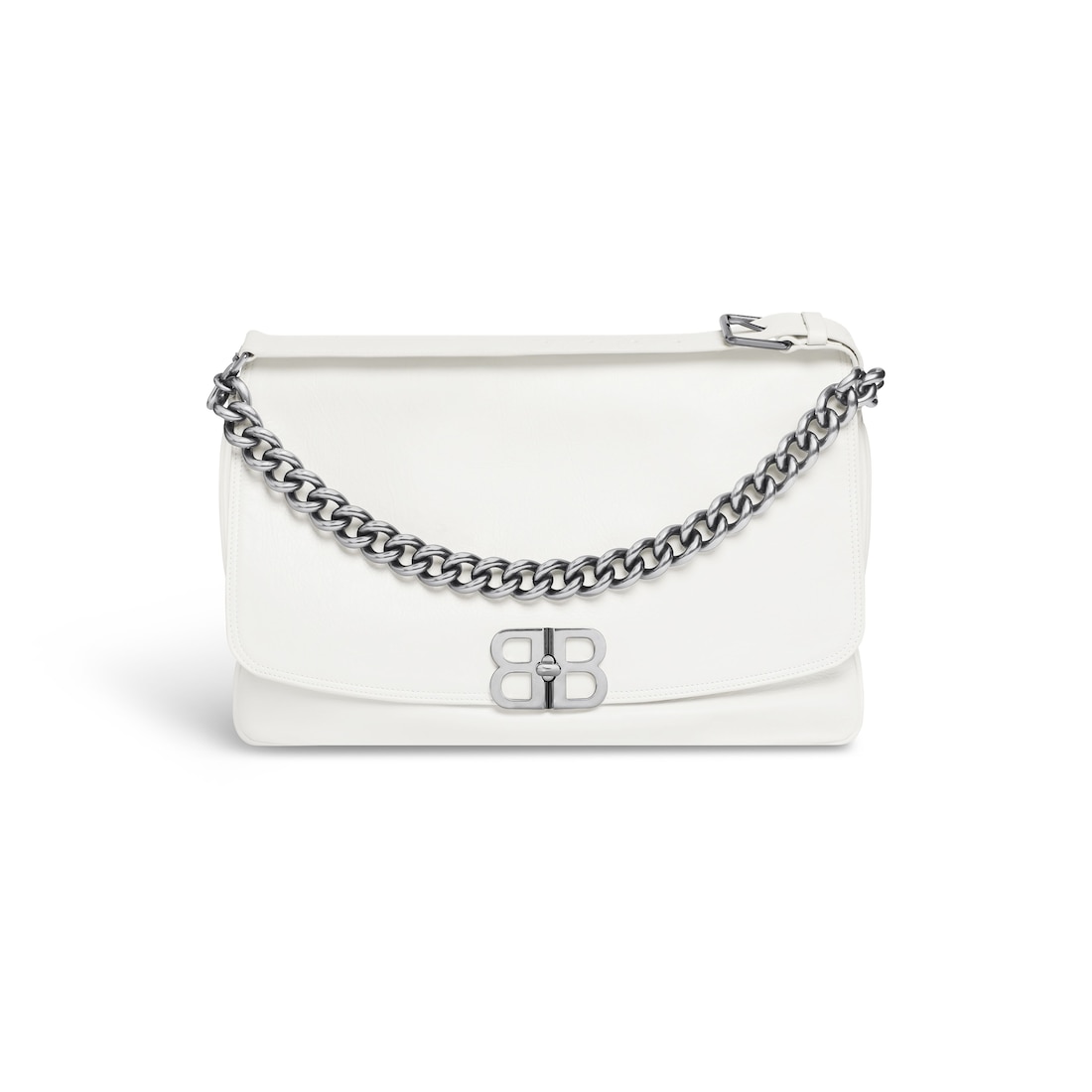 Balenciaga Bolso Con Solapa Bb Soft Grande para Mujer en Blanco Óptico