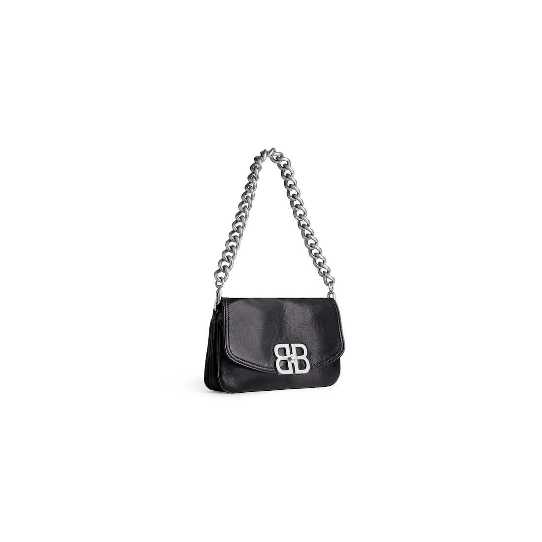 Balenciaga Bolso Con Solapa Bb Soft Pequeño Para Mujer En Negro
