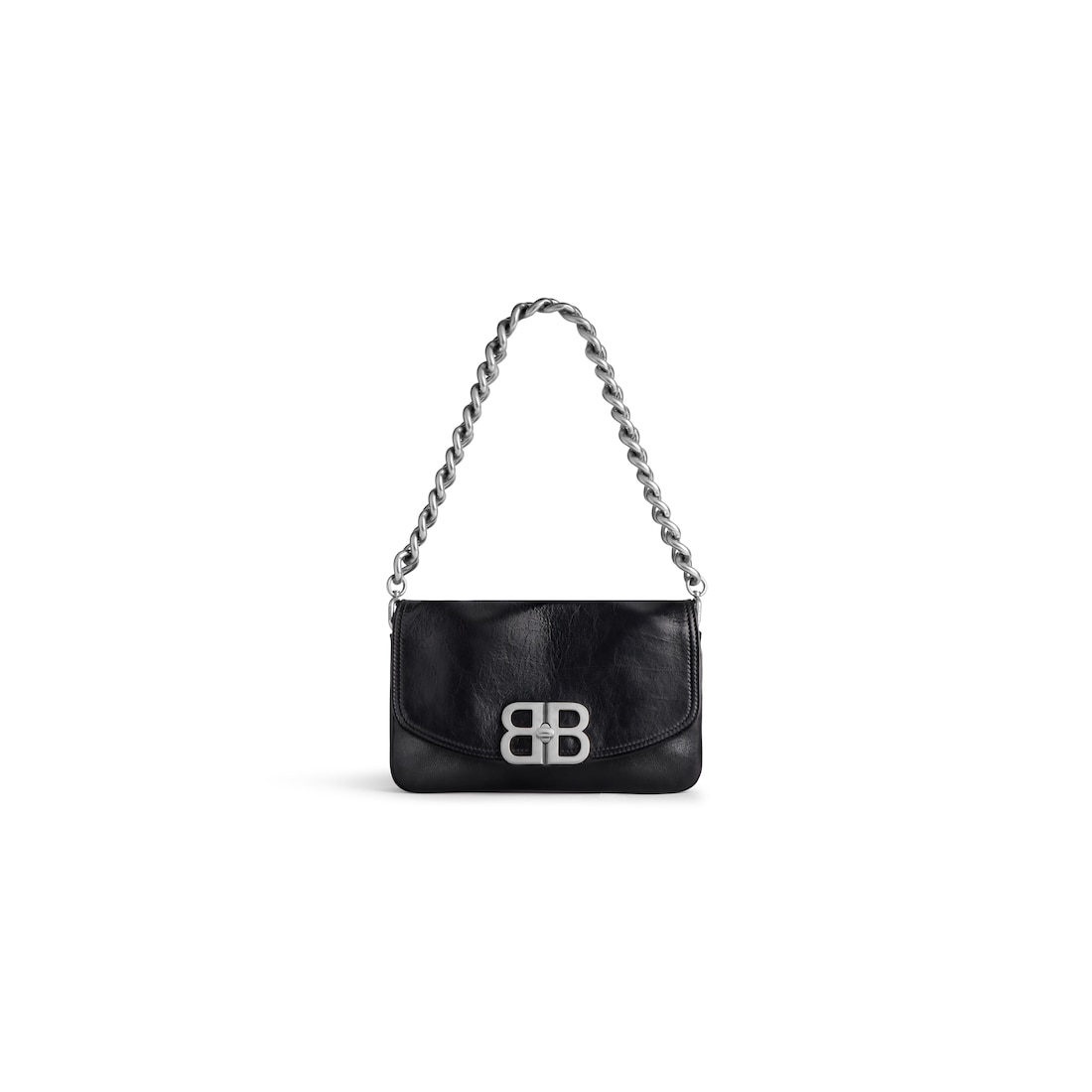 Balenciaga Bolso Con Solapa Bb Soft Pequeño para Mujer en Negro