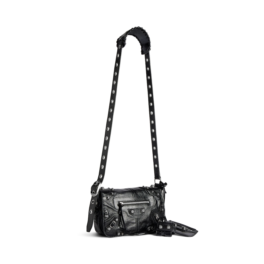 Balenciaga Bolso Con Solapa Xs Le Cagole Para Hombre En Negro