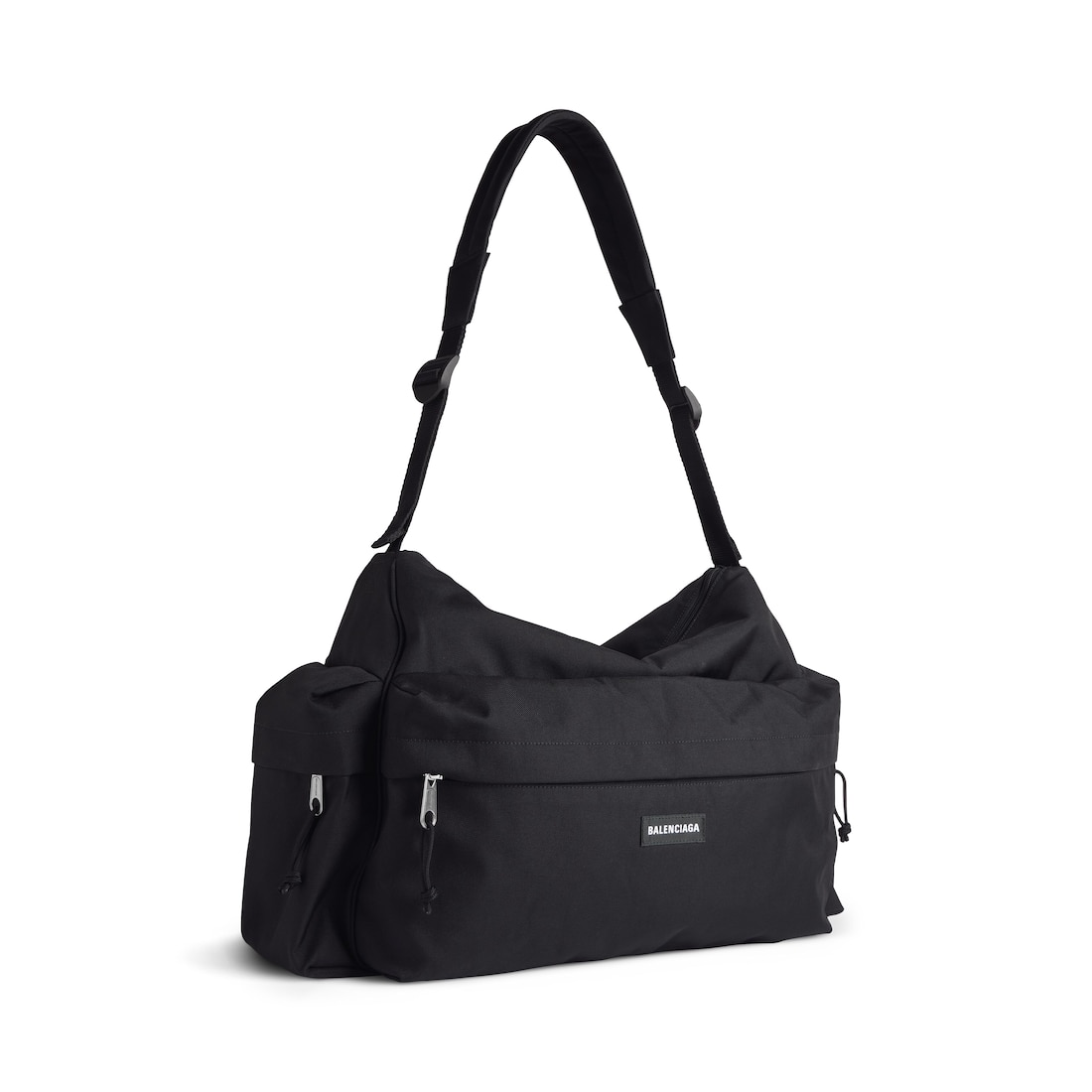 Balenciaga Bolso De Fin De Semana Multibolsillos Explorer Mediano Para Hombre En Negro