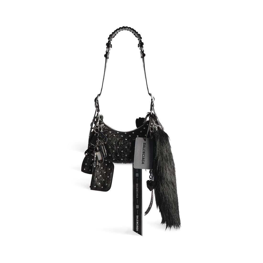 Balenciaga Bolso De Hombro Le Cagole Collector Xs Con Estrás Para Mujer En Negro