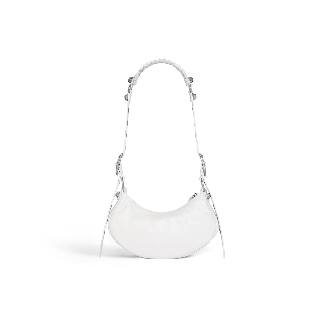 Balenciaga Bolso De Hombro Le Cagole Xs Con Estrás Para Mujer En Blanco