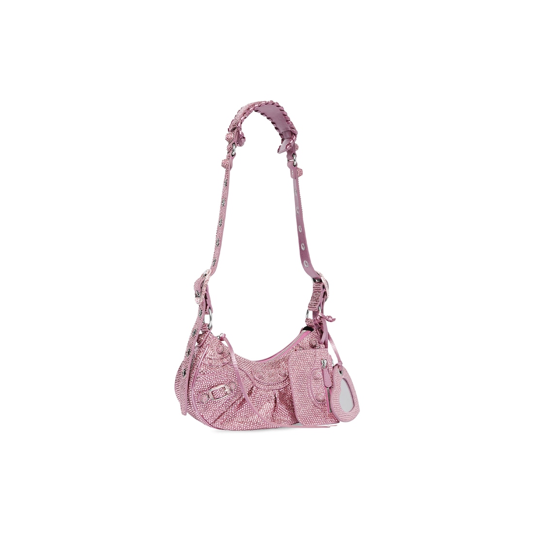 Balenciaga Bolso De Hombro Le Cagole Xs Con Estrás Para Mujer En Rosa