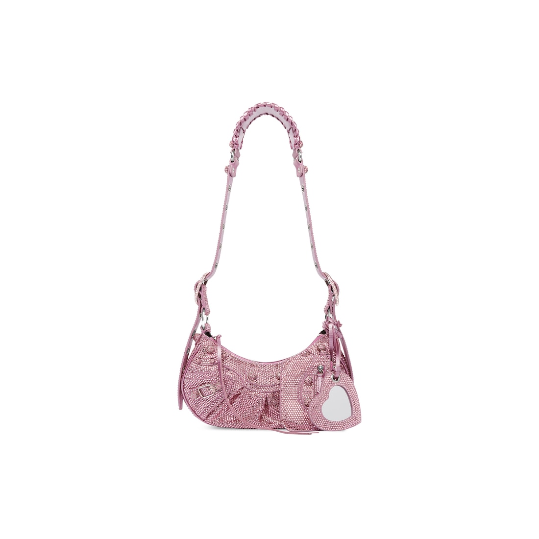 Balenciaga Bolso De Hombro Le Cagole Xs Con Estrás para Mujer en Rosa
