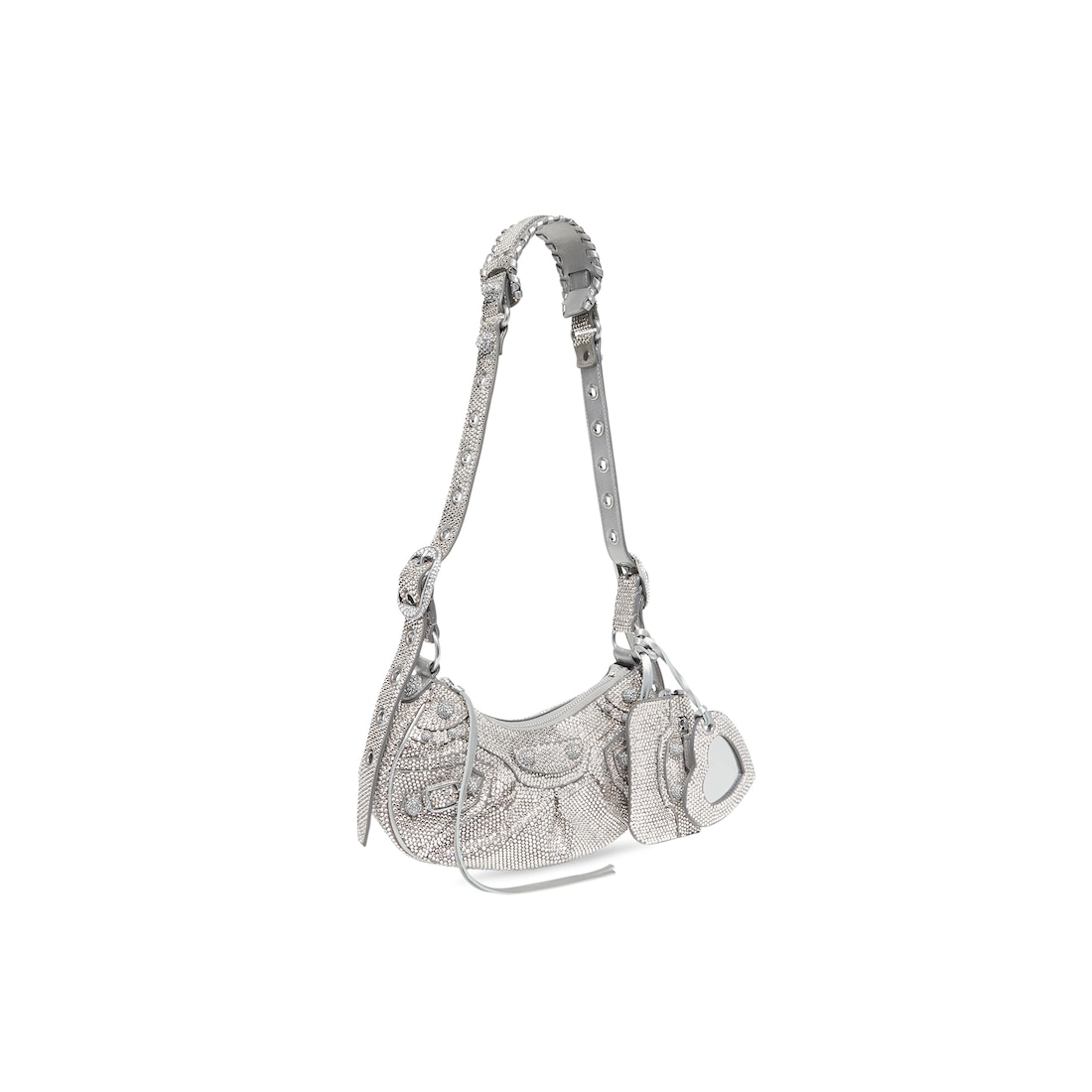 Balenciaga Bolso De Hombro Le Cagole Xs Con Estrás Para Mujer En Gris