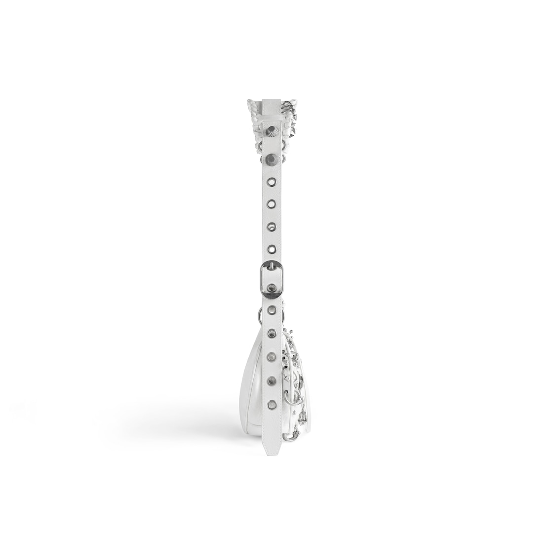 Balenciaga Bolso De Hombro Xs Le Cagole Con Piercings Para Mujer En Blanco Óptico