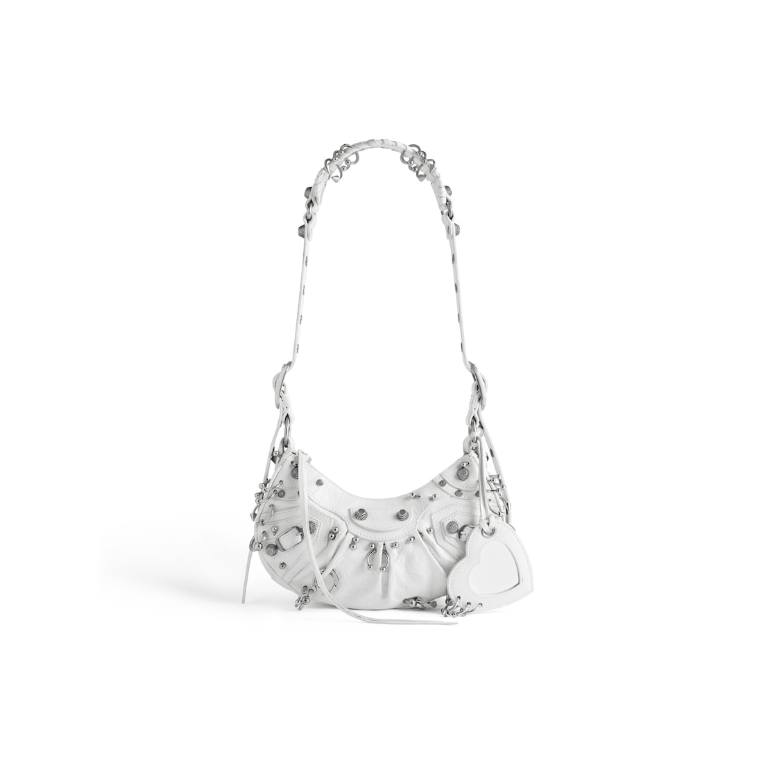 Balenciaga Bolso De Hombro Xs Le Cagole Con Piercings para Mujer en Blanco Óptico