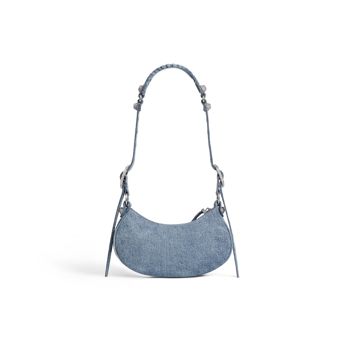 Balenciaga Bolso De Hombro Xs Le Cagole De Tejido Vaquero Para Mujer En Azul