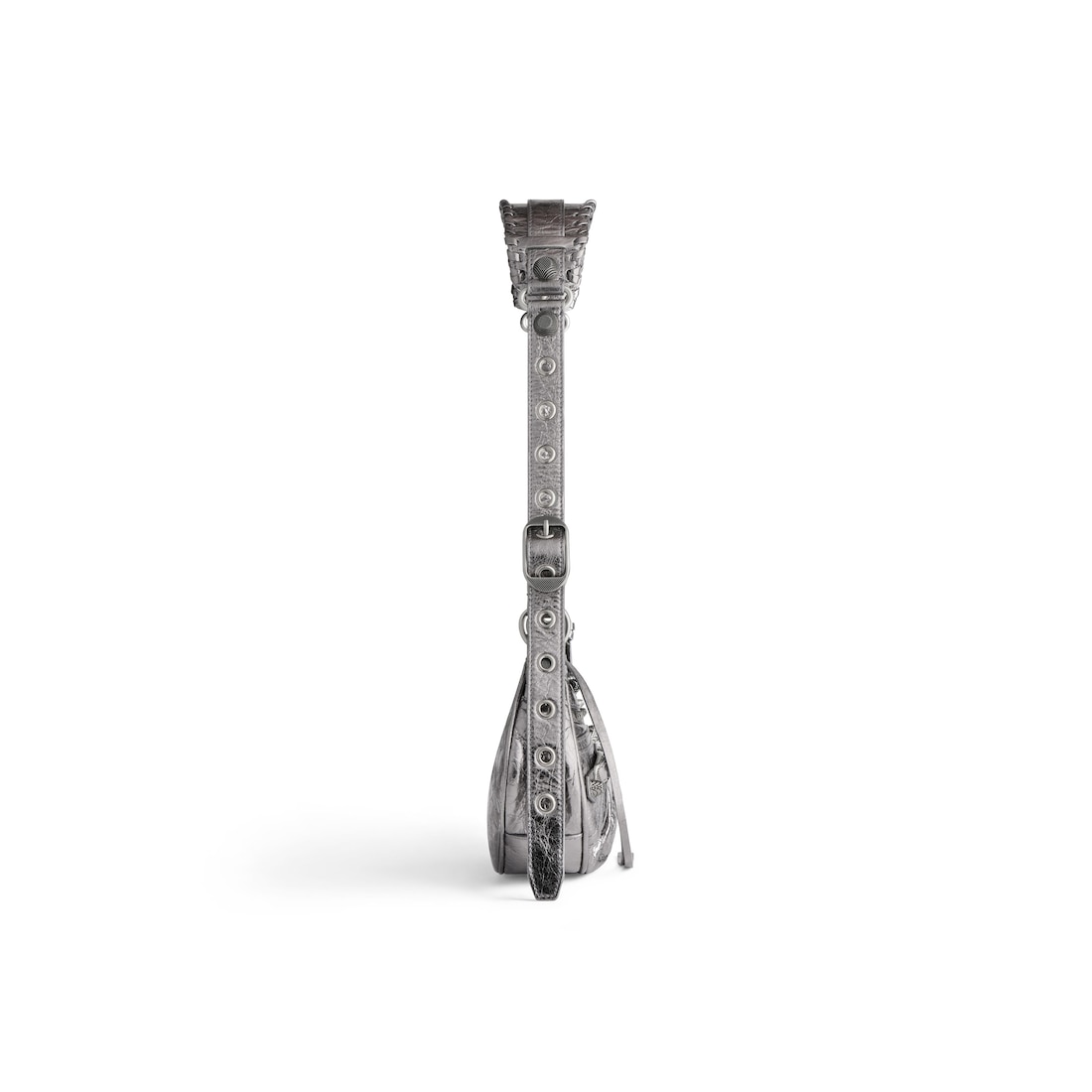 Balenciaga Bolso De Hombro Xs Le Cagole Metalizada Para Mujer En Plata