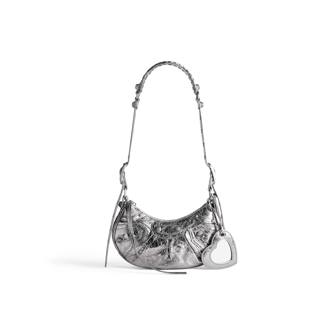 Balenciaga Bolso De Hombro Xs Le Cagole Metalizada para Mujer en Plata