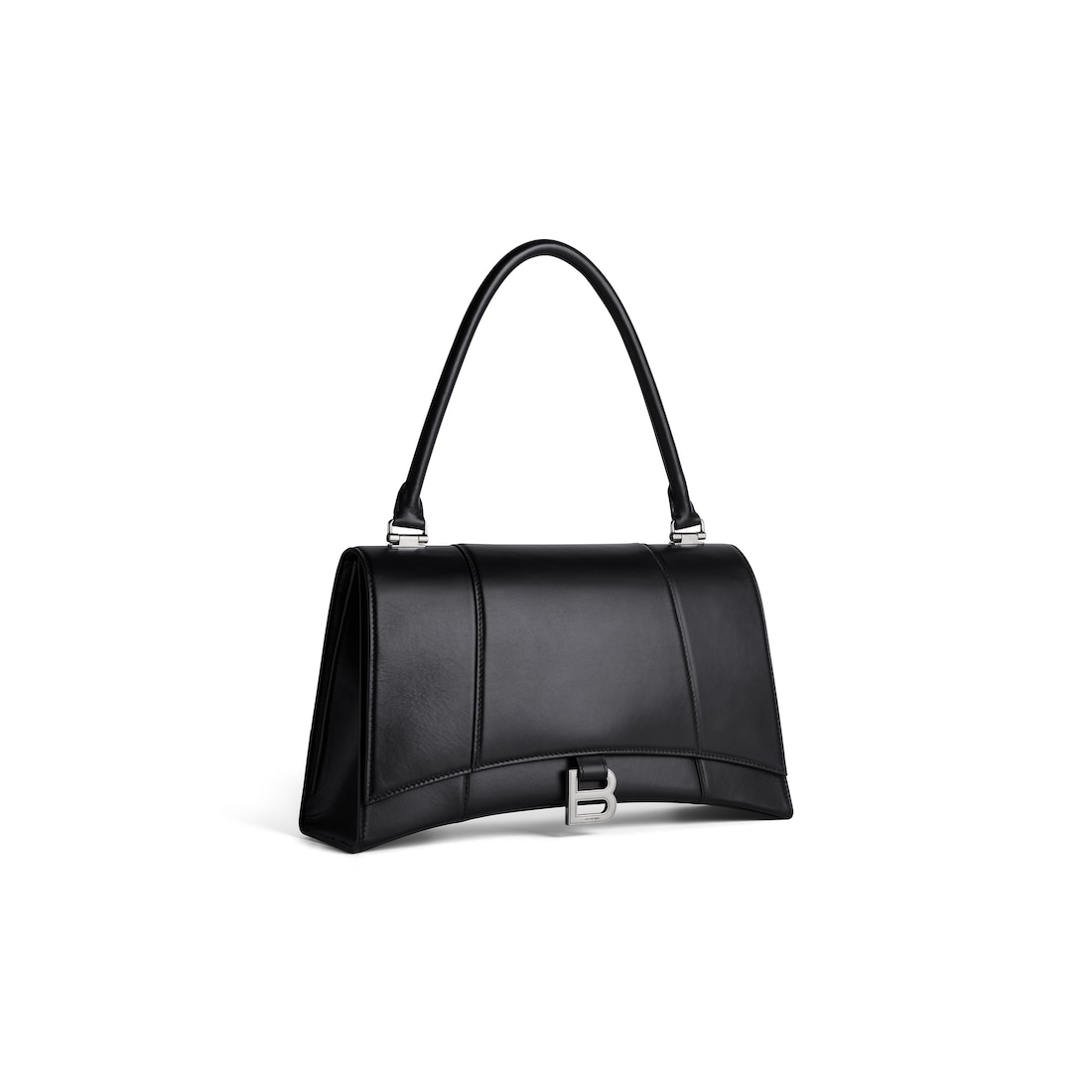 Balenciaga Bolso De Mano Hourglass Hinge Mediano Para Mujer En Negro
