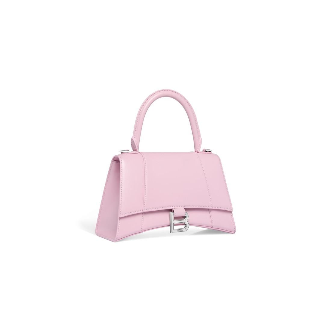 Balenciaga Bolso De Mano Hourglass Pequeño En Box Para Mujer En Rosa