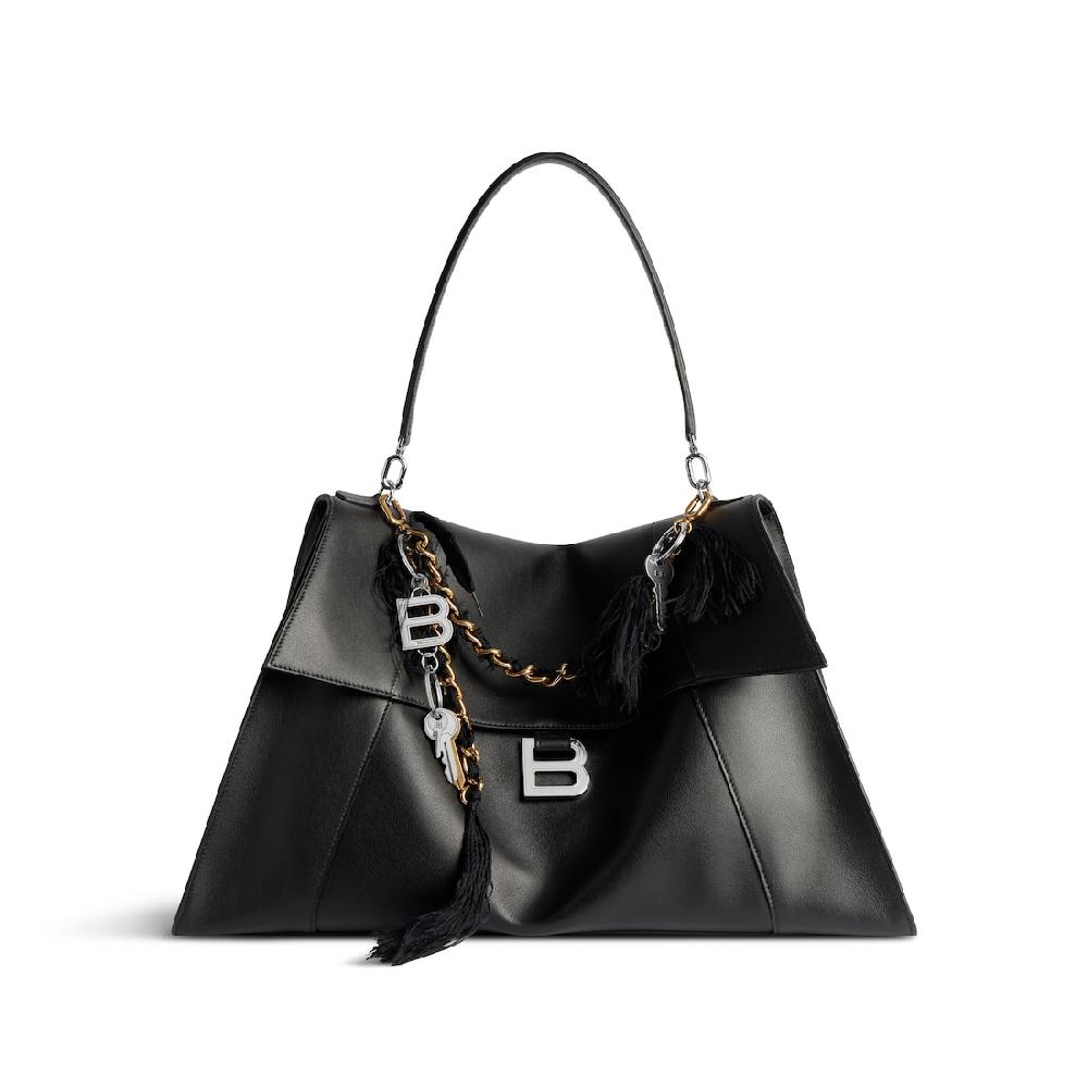 Balenciaga Bolso De Mano Hourglass Soft Grande para Mujer en Negro