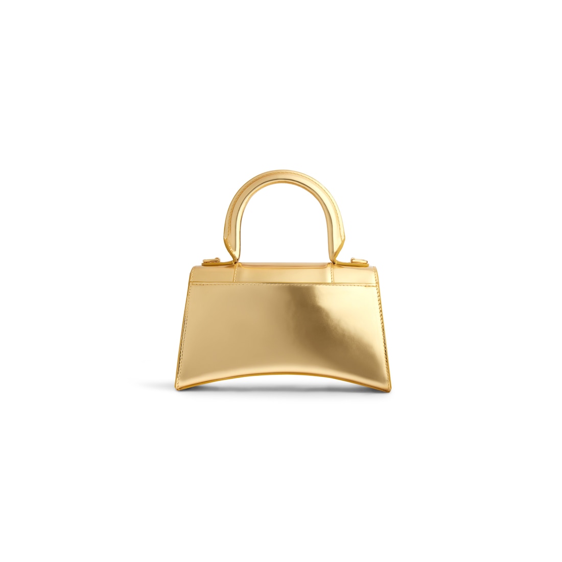 Balenciaga Bolso De Mano Hourglass Xs Efecto Espejo Para Mujer En Dorado