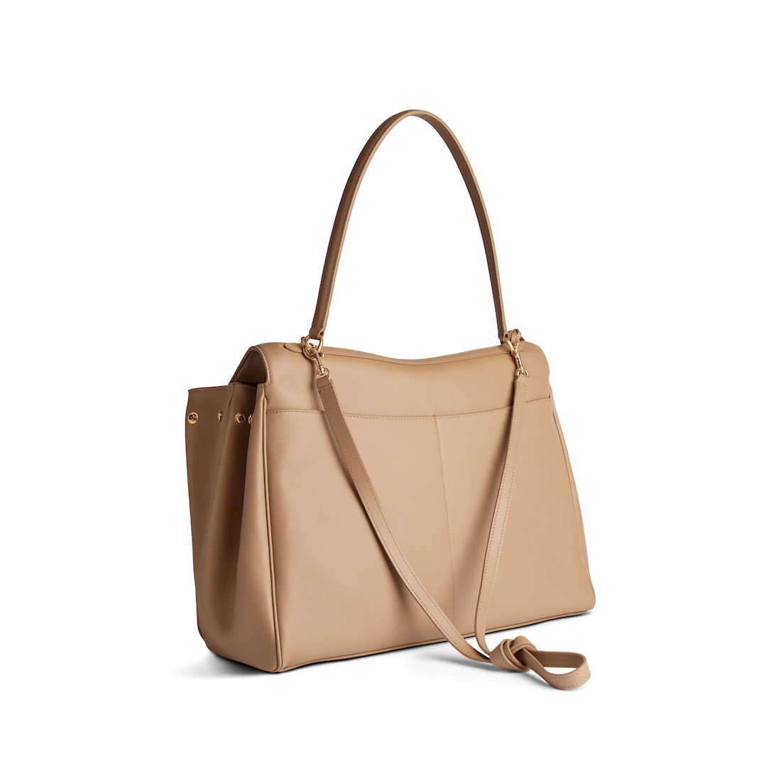 Balenciaga Bolso De Mano Rodeo Grande Para Mujer En Café Con Leche